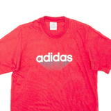 ADIDAS Mens T-Shirt Red Crew Neck M