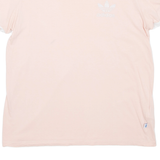 ADIDAS Womens T-Shirt Pink Crew Neck UK 8