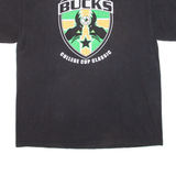 ADIDAS Michigan Bucks College Cup Classic Mens T-Shirt Black USA M
