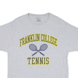 CHAMPION Franklin College Tennis Mens T-Shirt Grey USA XL