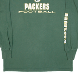 NFL Packers Football Mens T-Shirt Green Long Sleeve USA M