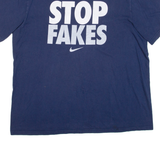 NIKE Stop Fakes Mens T-Shirt Blue XL