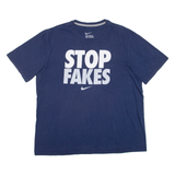 NIKE Stop Fakes Mens T-Shirt Blue XL