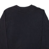 CHAMPION Mens T-Shirt Black Long Sleeve M