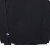 CHAMPION Mens T-Shirt Black Long Sleeve M