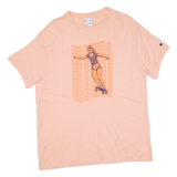 CHAMPION Free As I Wanna Be Mens T-Shirt Pink S