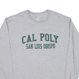 CHAMPION San Luis Obispo Mens T-Shirt Grey Long Sleeve USA XL