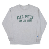 CHAMPION San Luis Obispo Mens T-Shirt Grey Long Sleeve USA XL