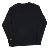 CHAMPION Womens T-Shirt Black Long Sleeve M