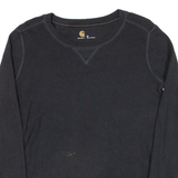 CARHARTT Womens T-Shirt Black Long Sleeve M