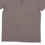ALL SAINTS Mens Polo Shirt Brown M