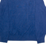 NAUTICA Mens Jumper Blue V-Neck Tight Knit M