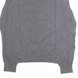 TOMMY HILFIGER Mens Jumper Grey Crew Neck Tight Knit S