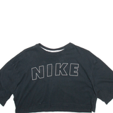 NIKE Cropped Womens T-Shirt Black M