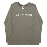THE NORTH FACE Womens T-Shirt Green Long Sleeve S