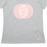 NIKE Womens T-Shirt Grey S