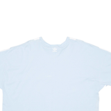 ADIDAS Cropped Womens T-Shirt Blue UK 18