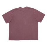 CARHARTT Mens T-Shirt Brown Button Neck 2XL
