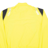BRICKIES Cycling Mens Jersey Yellow Long Sleeve 1/4 Zip XL