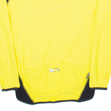 BRICKIES Cycling Mens Jersey Yellow Long Sleeve 1/4 Zip XL