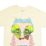 METALLICA Mens Band T-Shirt Yellow L