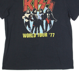 KISS World Tour Womens Band T-Shirt Black 3XL
