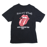 THE ROLLING STONES North America Tour Mens Band T-Shirt Black M