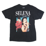 SELENA Mens Band T-Shirt Black L