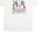 DORSETT TEES No Problem Bahamas Mens T-Shirt White 2XL