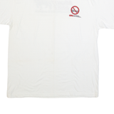 HANES Mighty Mule Mens T-Shirt White USA L