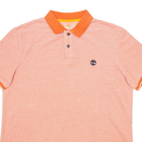 TIMBERLAND Mens Polo Shirt Orange L