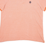 TIMBERLAND Mens Polo Shirt Orange L
