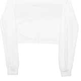 ELLESSE Womens Polo Shirt White Long Sleeve UK 10