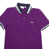 LACOSTE Mens Polo Shirt Purple S