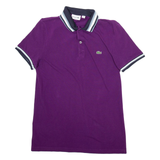 LACOSTE Mens Polo Shirt Purple S