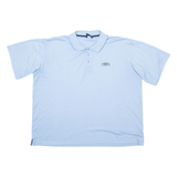 UMBRO Mens Polo Shirt Blue Striped 2XL