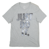 NIKE Womens T-Shirt Grey M