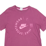 NIKE Womens T-Shirt Pink XS