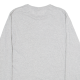BENCH Mens T-Shirt Grey Long Sleeve L
