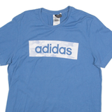 ADIDAS Mens T-Shirt Blue M