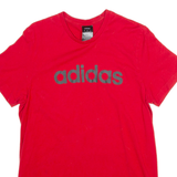 ADIDAS Mens T-Shirt Red S