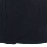 REEBOK Womens T-Shirt Black 3/4 Sleeve Button Neck UK 14