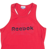 REEBOK Womens Vest Pink Crew Neck UK 16