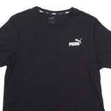 PUMA Mens T-Shirt Black Crew Neck L