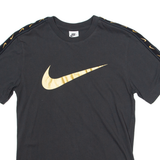 NIKE Mens T-Shirt Grey Crew Neck S