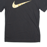 NIKE Mens T-Shirt Grey Crew Neck S