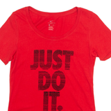 NIKE Just Do It. Womens T-Shirt Red S