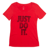 NIKE Just Do It. Womens T-Shirt Red S