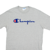 CHAMPION Mens T-Shirt Grey Crew Neck L