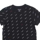 CHAMPION Mens T-Shirt Black Crew Neck M